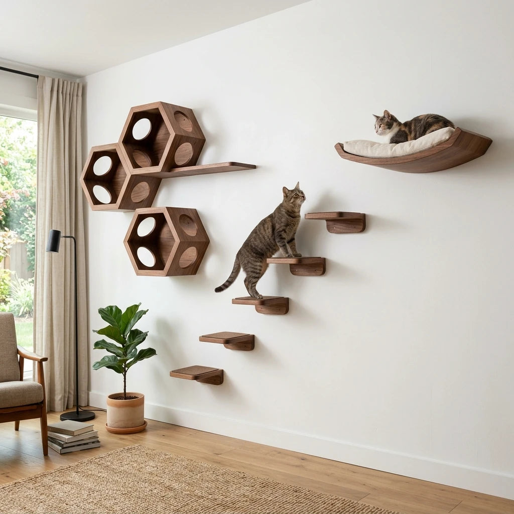 Aura Paws | Nordic MultiFunctional Scratcher Tower