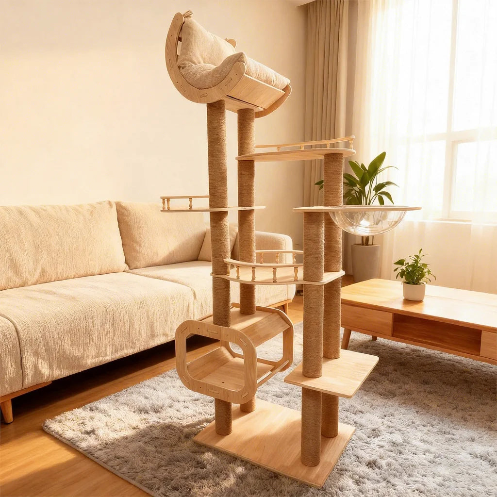 Aura Paws | Nordic Bamboo Harmony Feeder