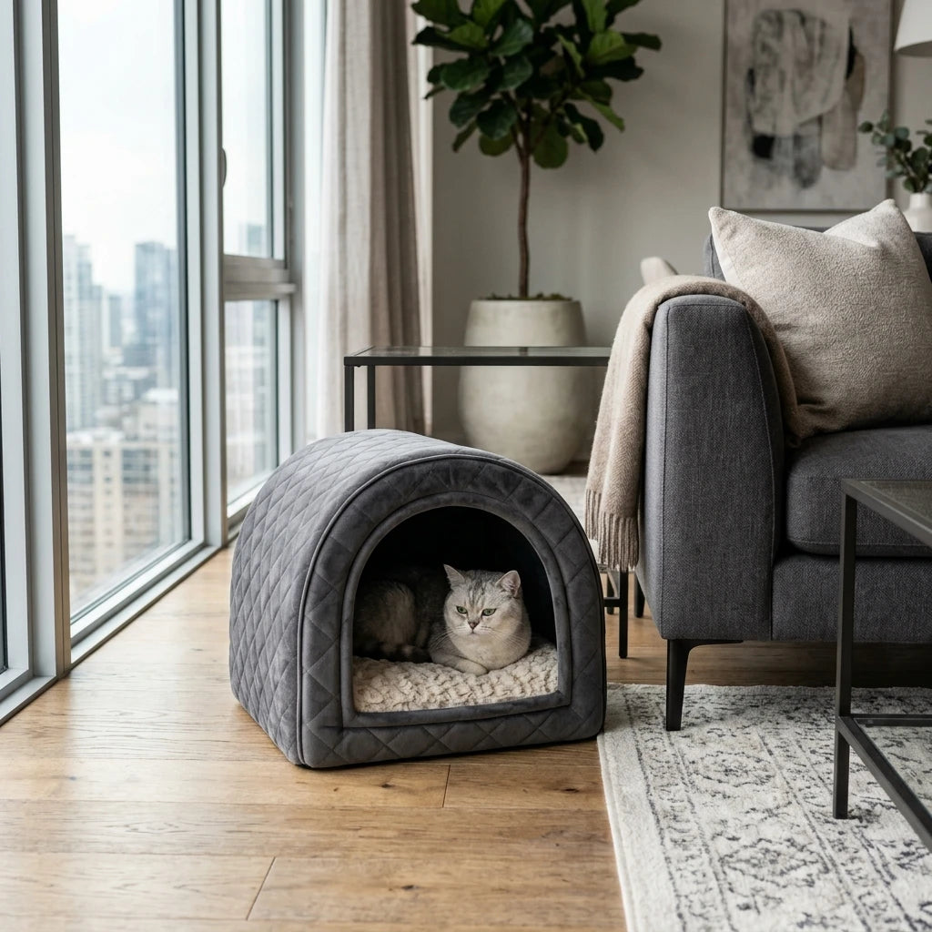 Aura Paws | Nordic Modular Pine Block Cat Haven