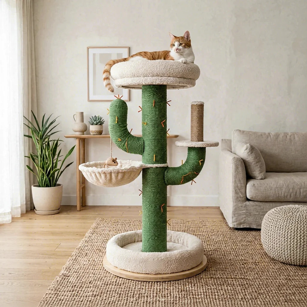 Aura Paws | Nordic Cactus Flower Cat Tree