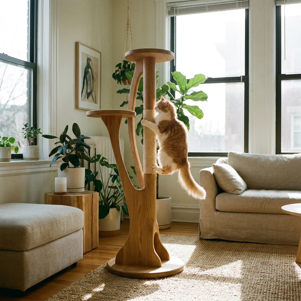 Aura Paws | Nordic Infinite Solid Wood Climbing Tower