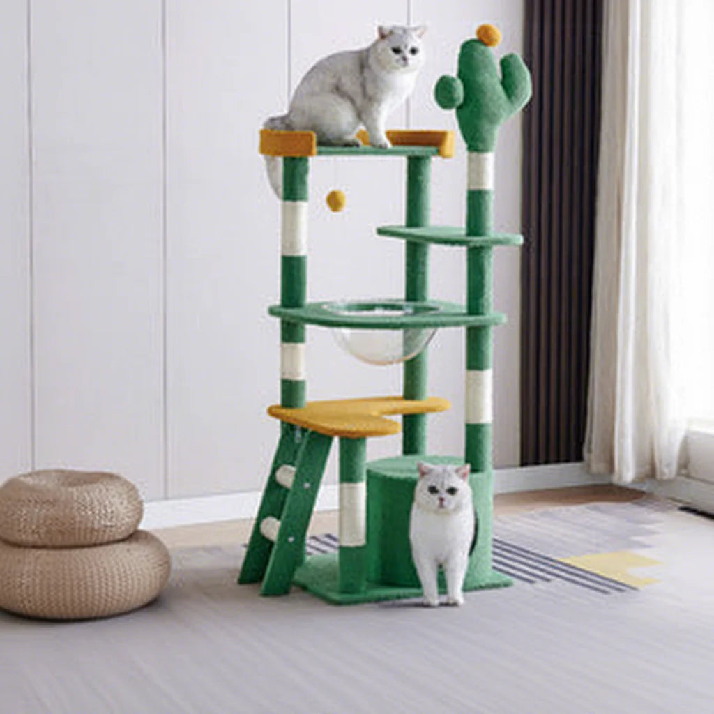 Aura Paws | Nordic Emerald Cactus Step Cat Tree