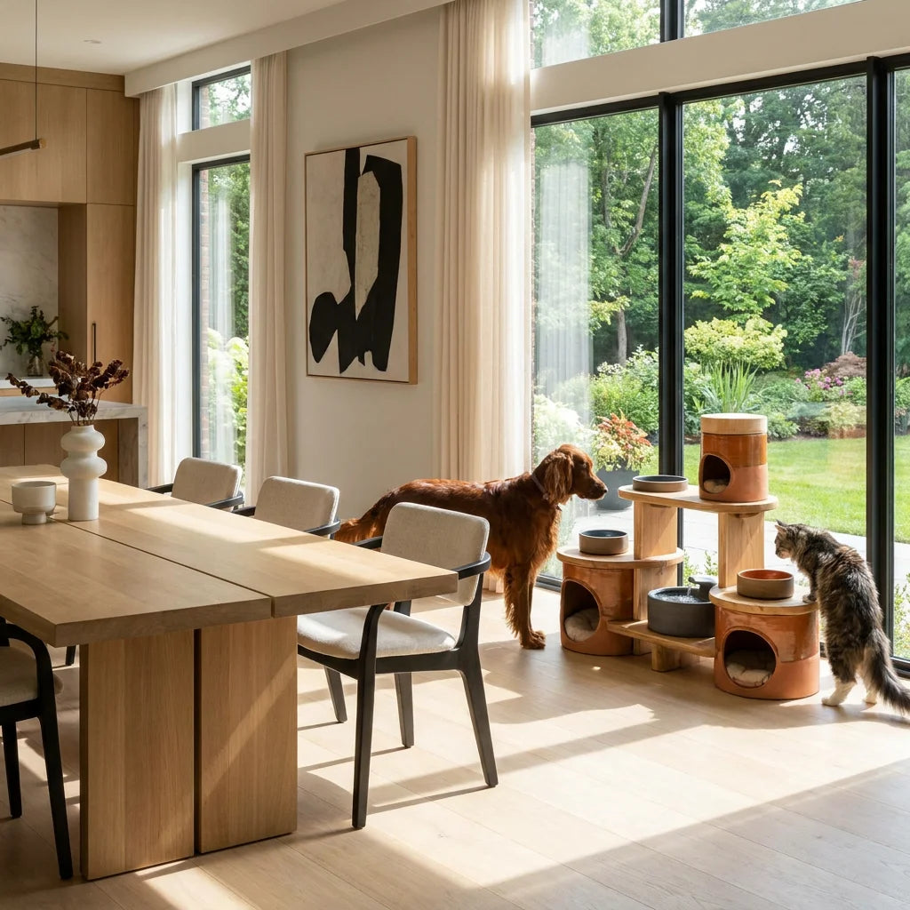 Aura Paws | Nordic Ceramic Feeding Station