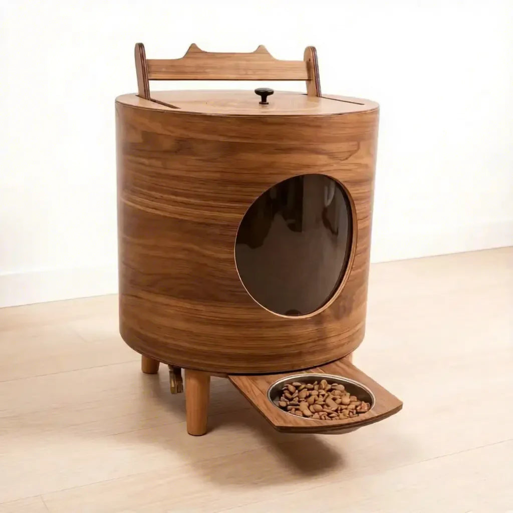 Aura Paws | Nordic Monolith Flow Ceramic Fountain