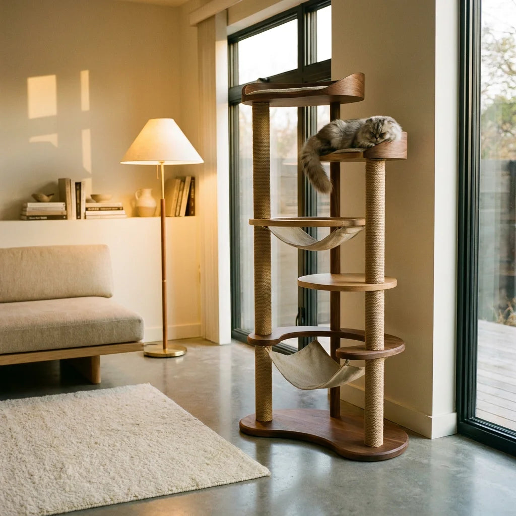 Aura Paws | Nordic Infinite Solid Wood Climbing Tower
