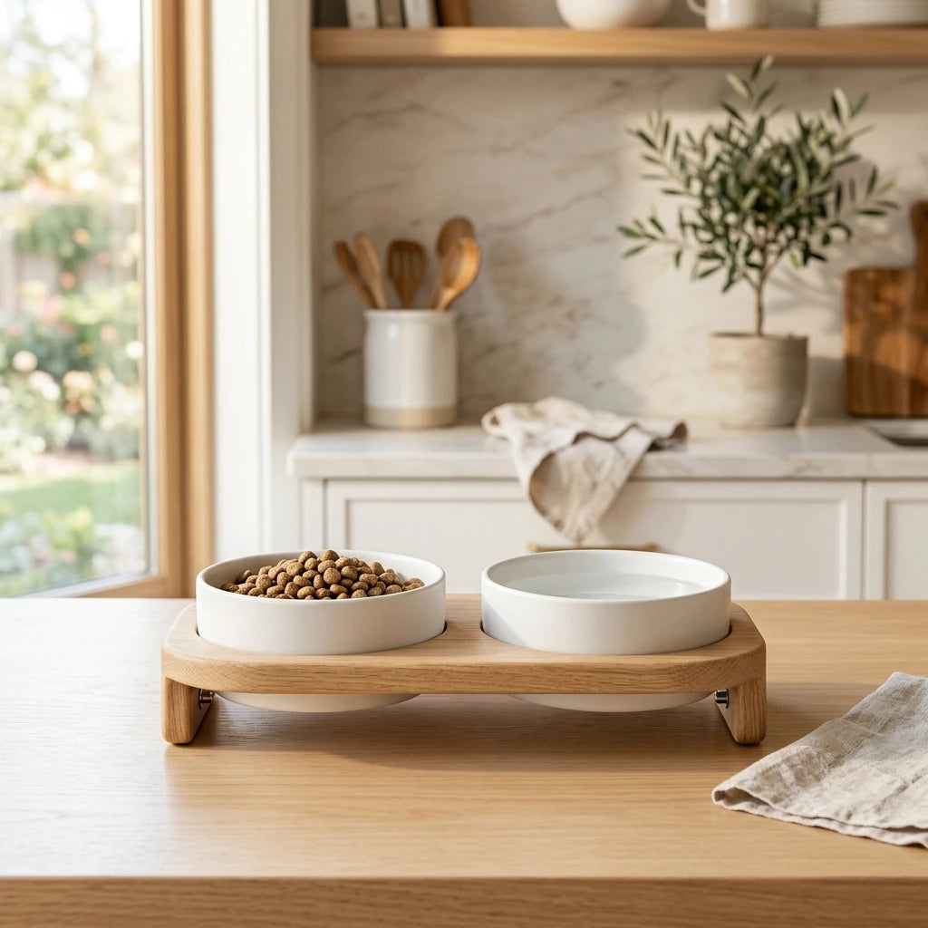 Aura Paws | Nordic Serene Minimalist Feeder