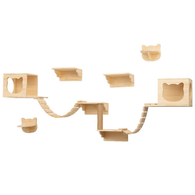 Aura Paws | Nordic Geometric Pine Cat Labyrinth