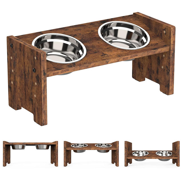 Heirloom Oak Elevated Dining Set - Wood Grain Detail